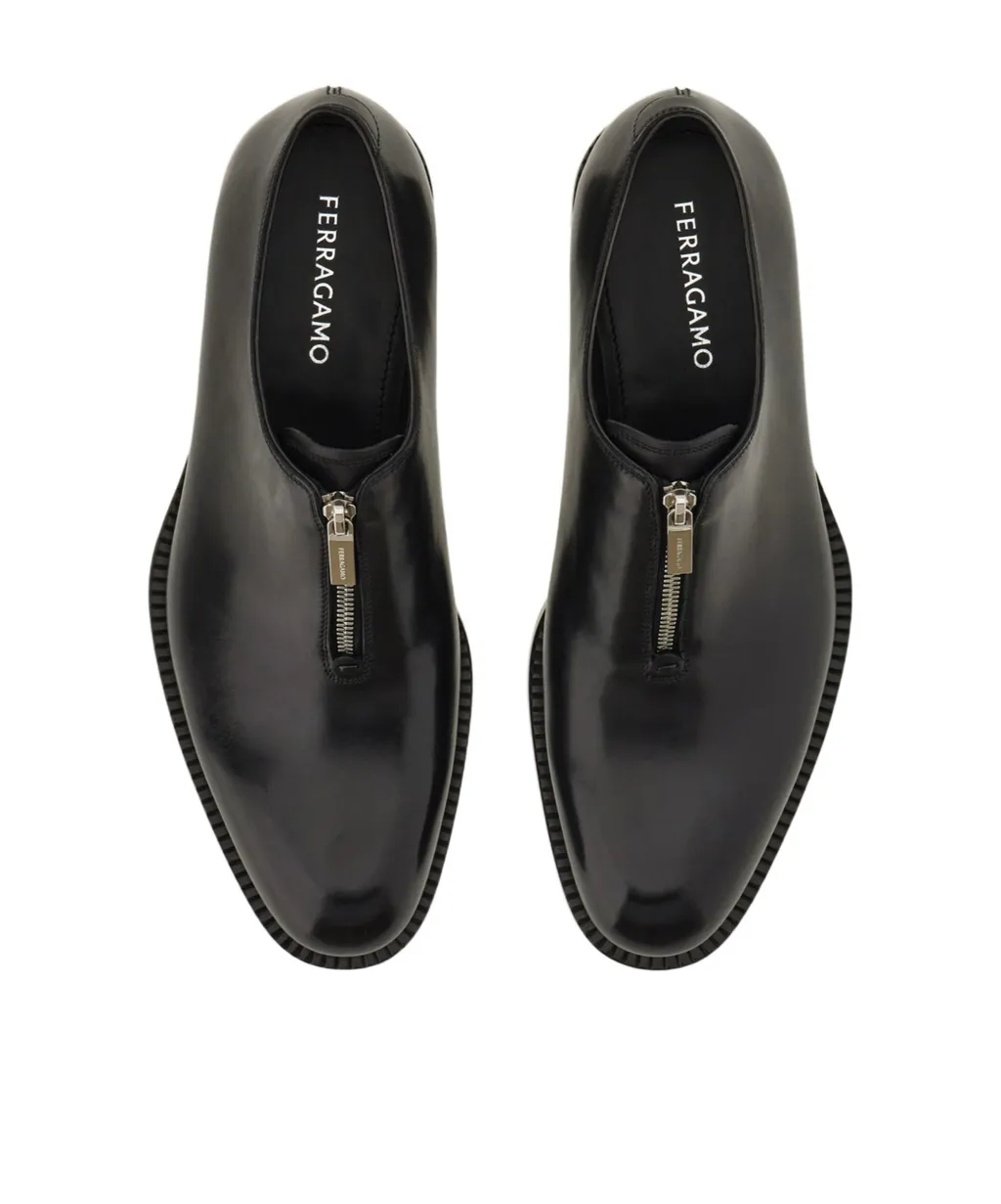 Derby Shoe With Zip Detail