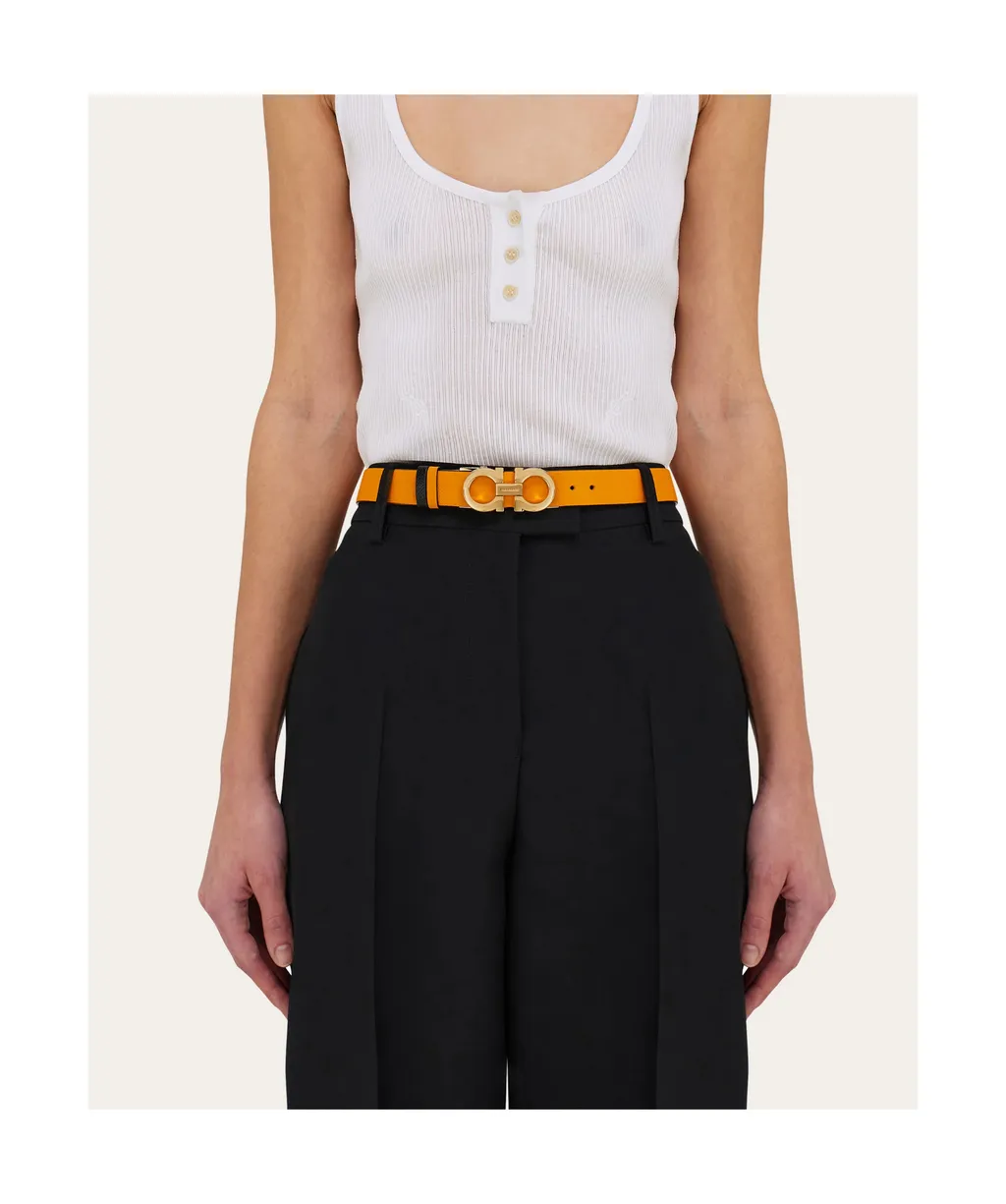 Reversible And Adjustable Gancini Belt
