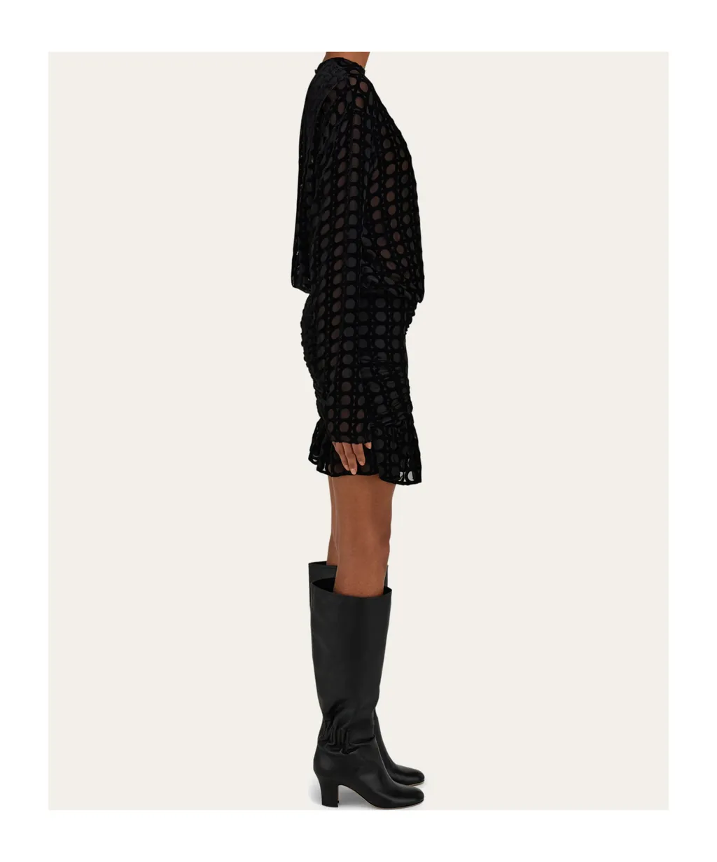 Devoré Velvet Mini Dress