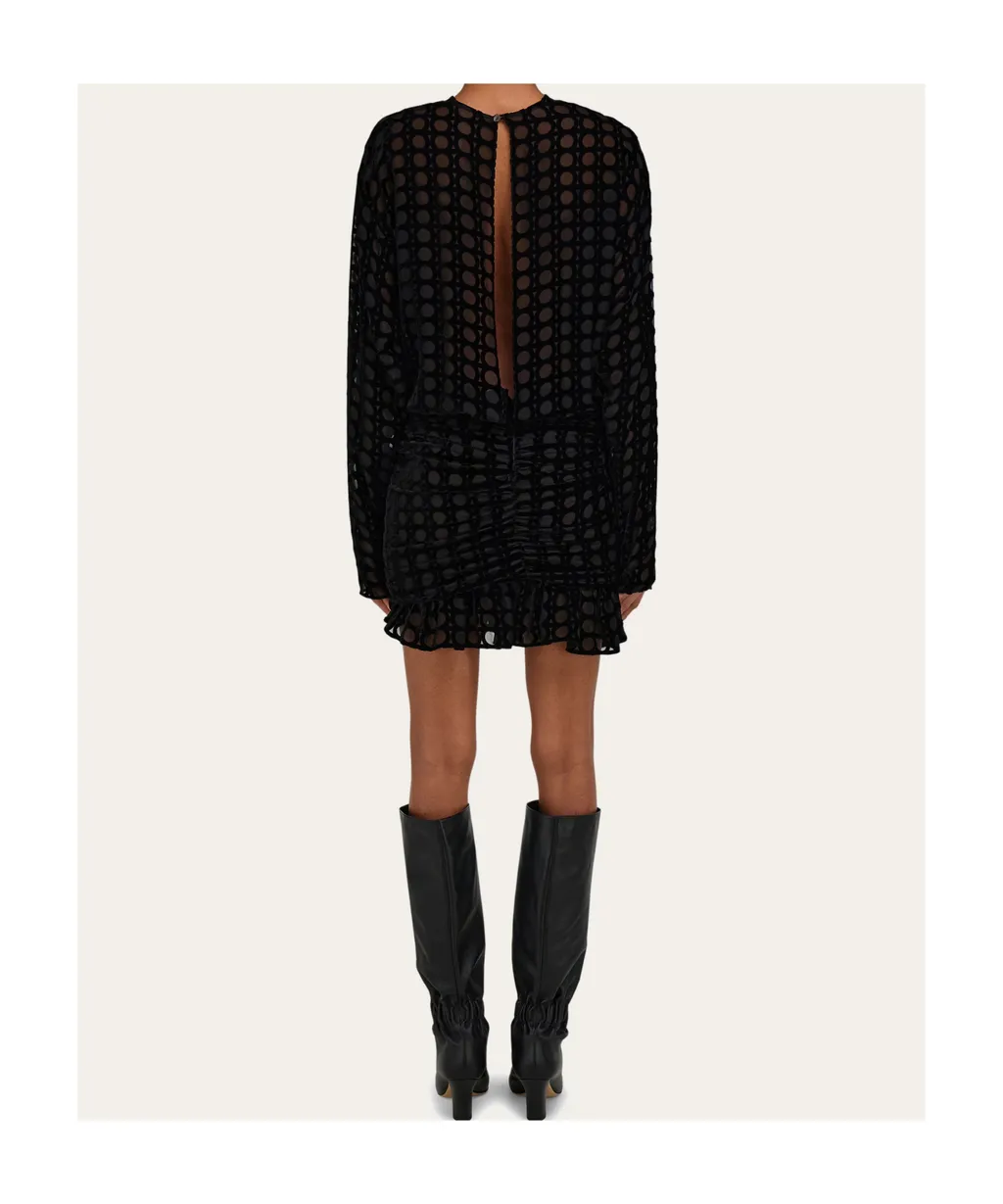 Devoré Velvet Mini Dress