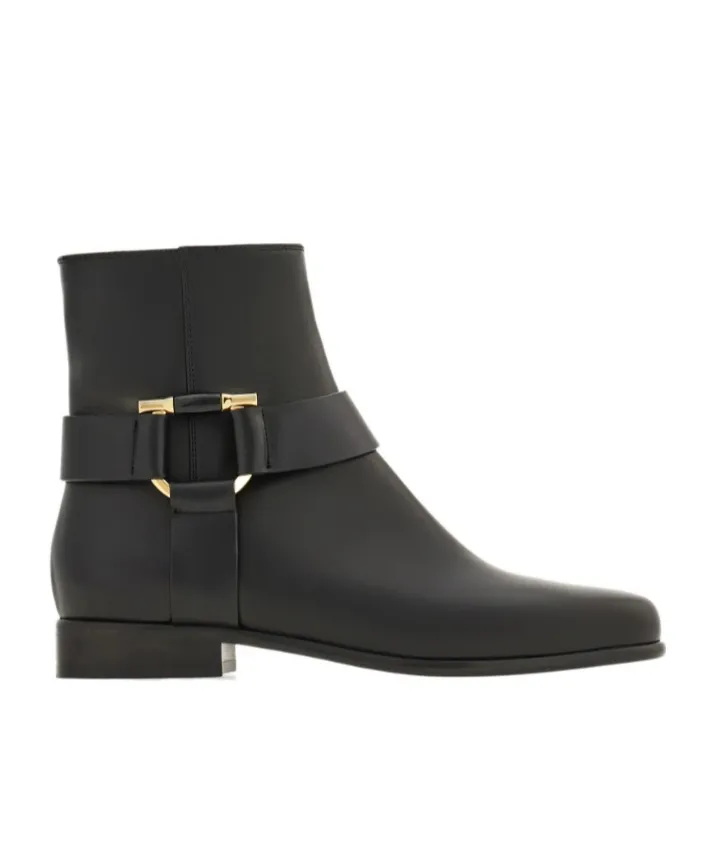 Gancini Ornament Ankle Boot