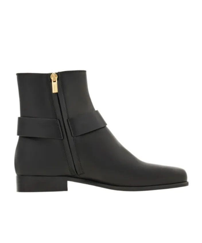Gancini Ornament Ankle Boot