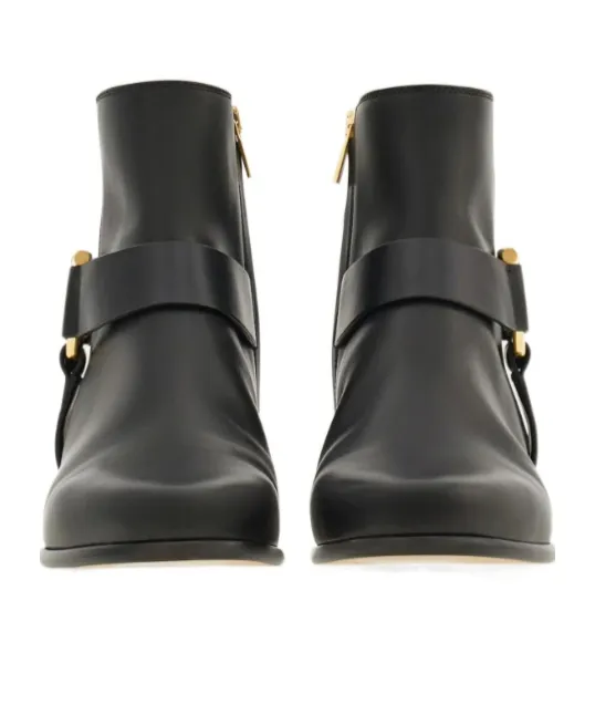 Gancini Ornament Ankle Boot