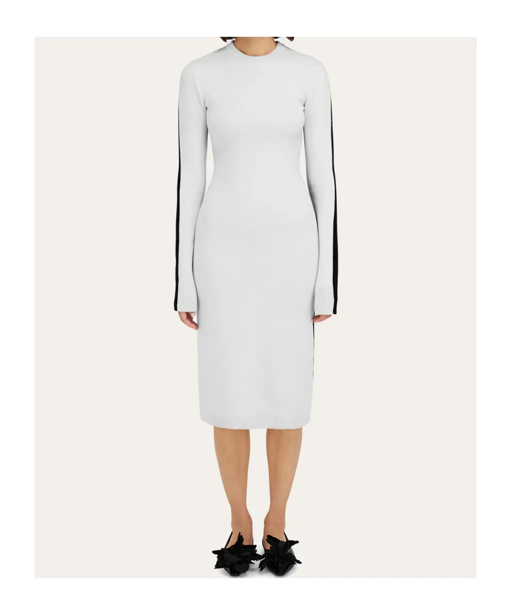 Two Tone Knitted Dress