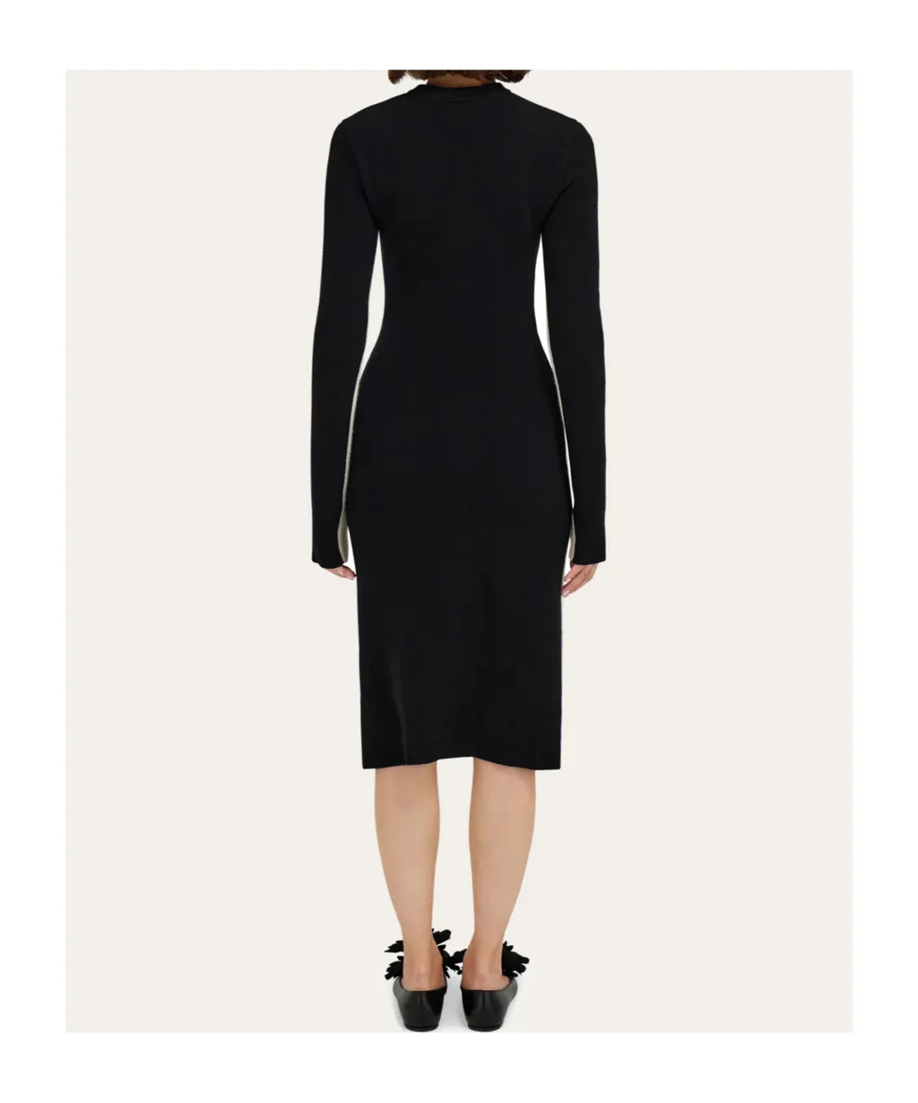 Two Tone Knitted Dress