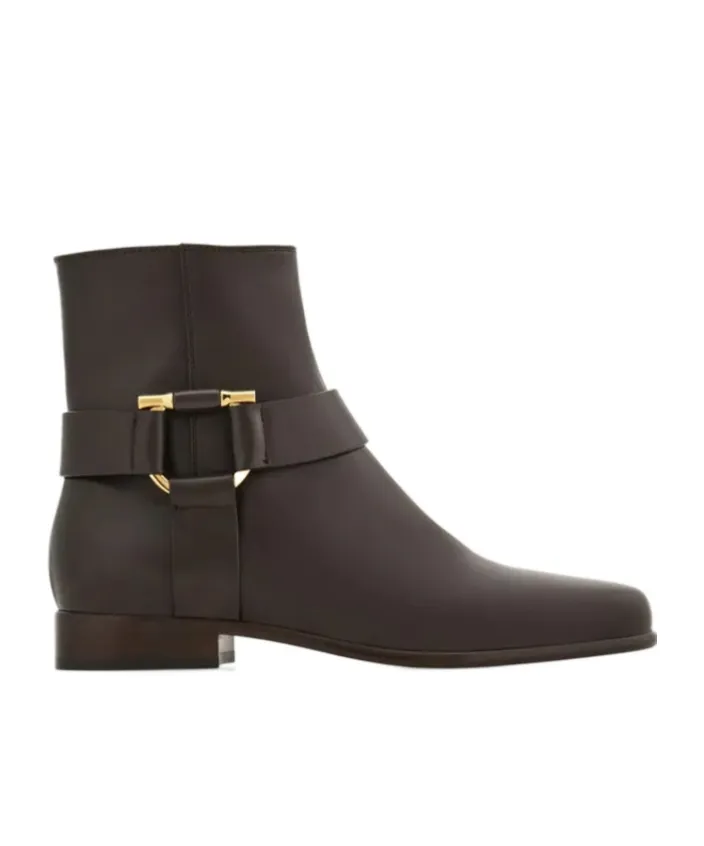 Gancini Ornament Ankle Boot
