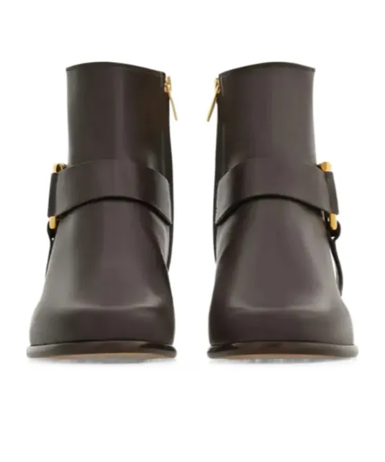 Gancini Ornament Ankle Boot
