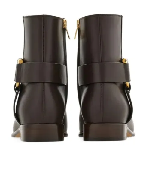 Gancini Ornament Ankle Boot