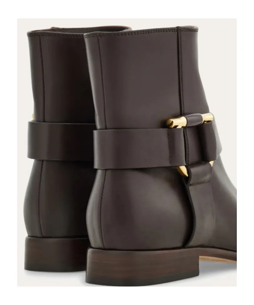 Gancini Ornament Ankle Boot
