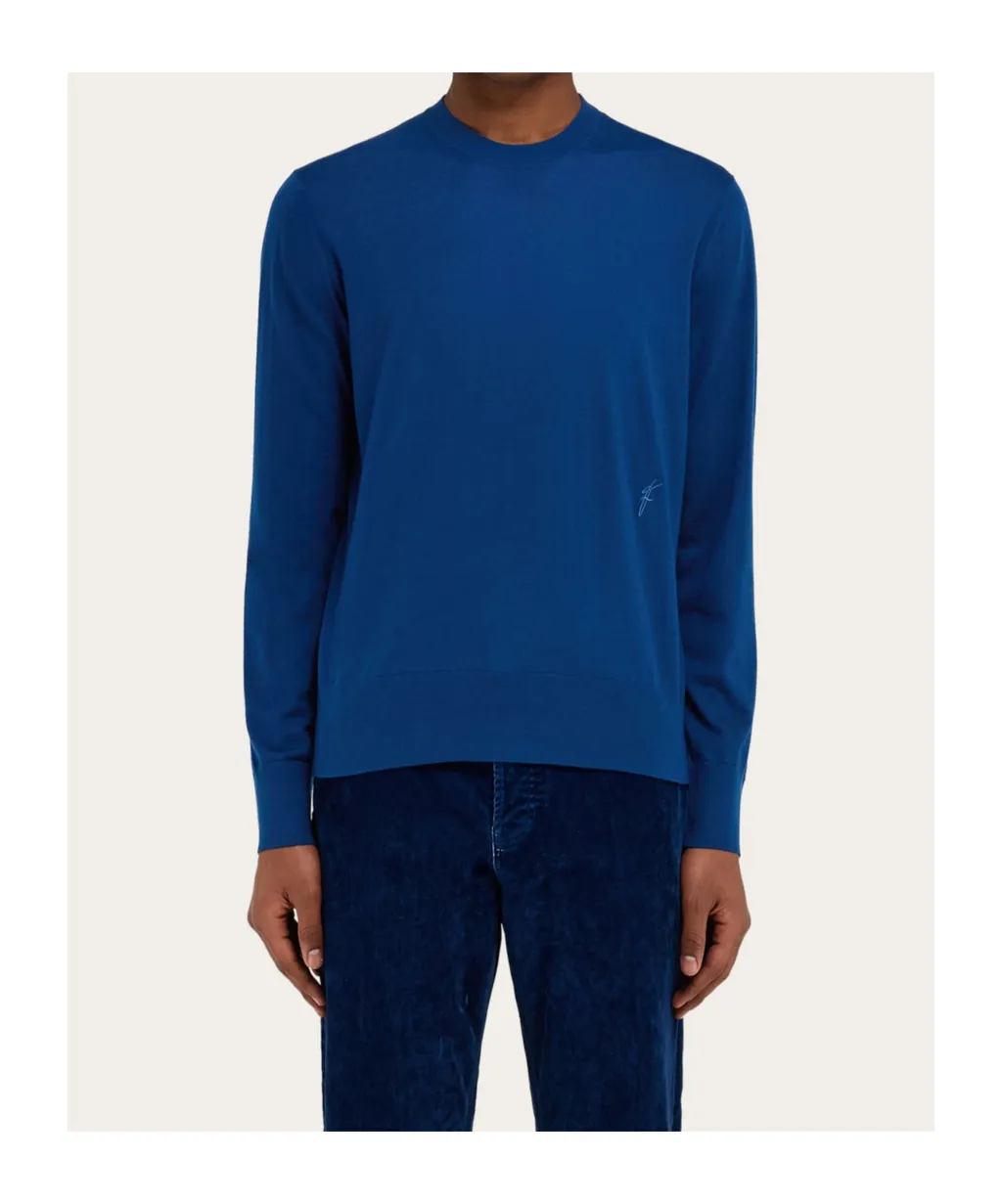 Logo Embroidered Crewneck Jumper