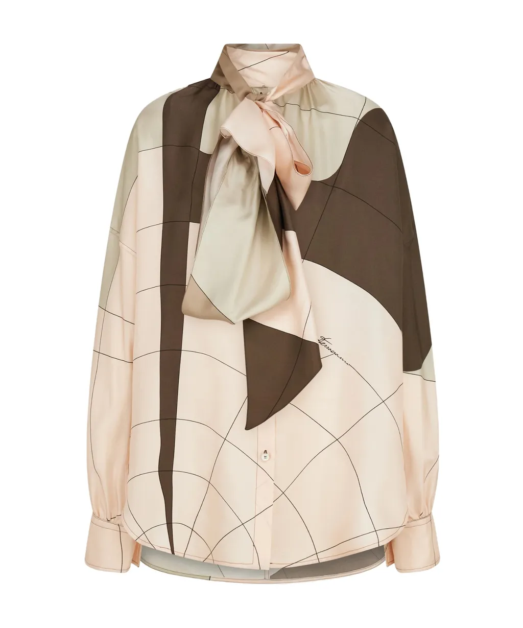 Silk Shirt With Sash