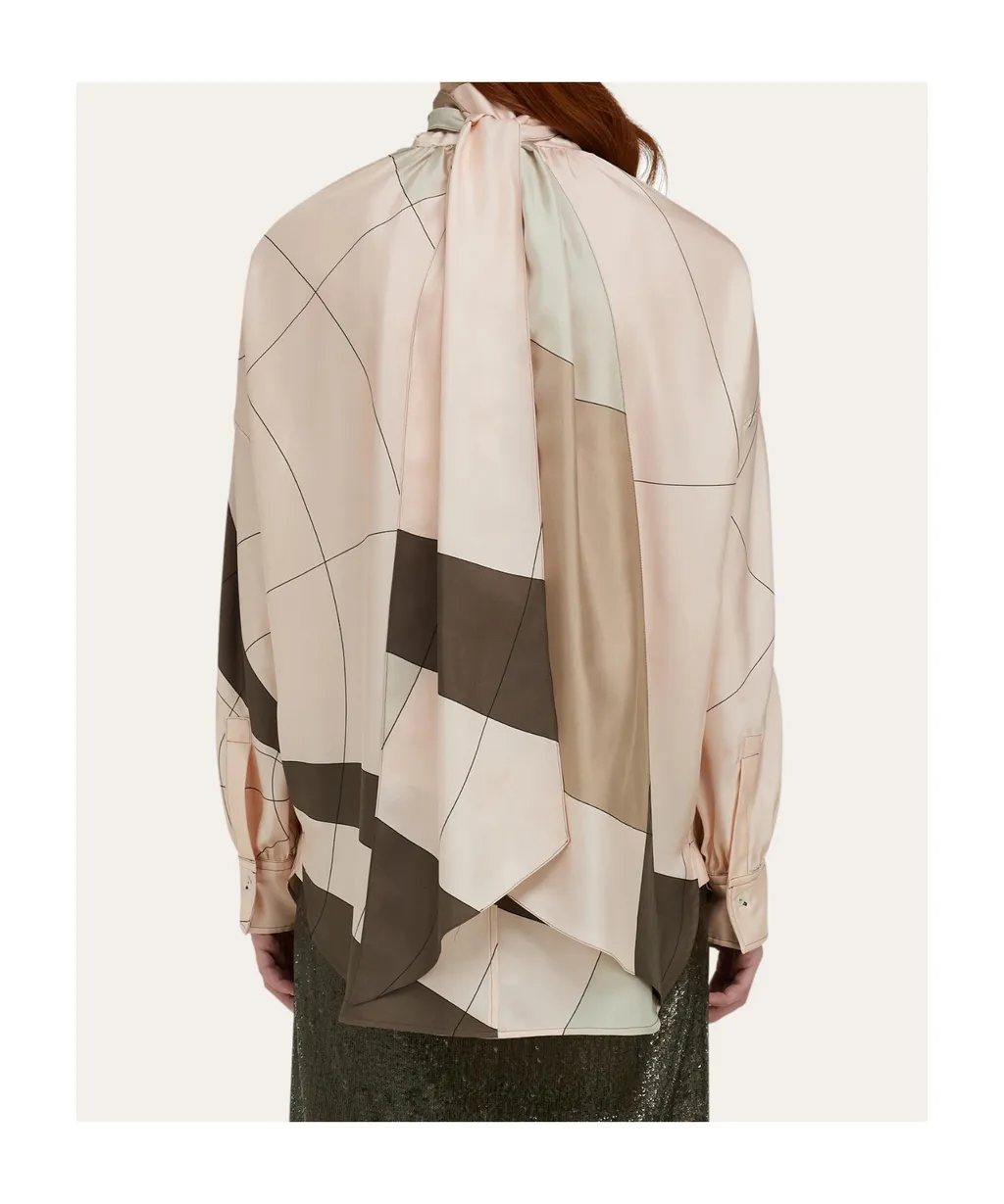 Silk Shirt With Sash