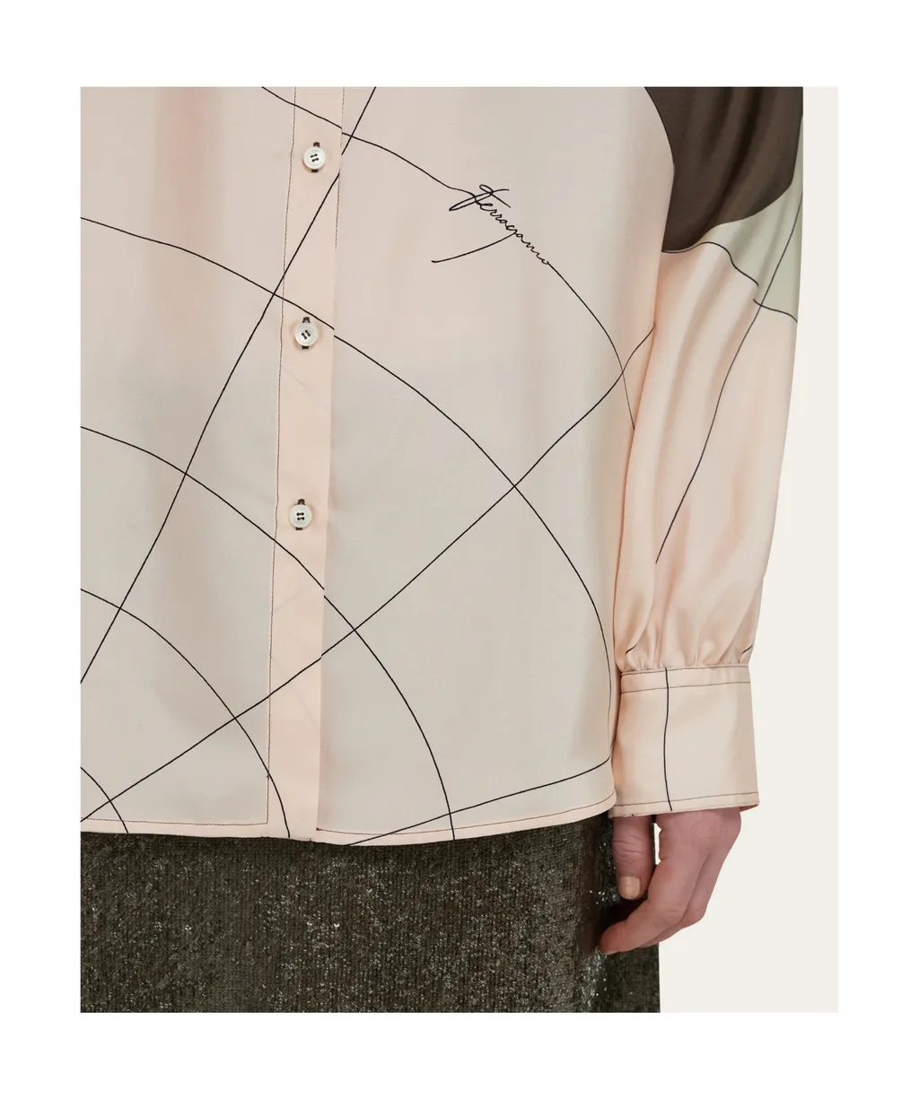 Silk Shirt With Sash