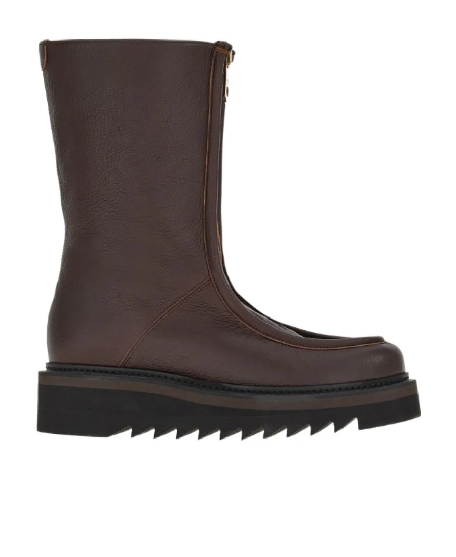 Gancini Plaque Ankle Boots