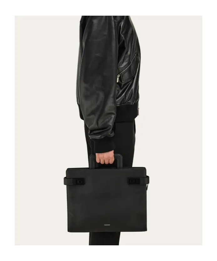 Business Bag With Gancini Buckles