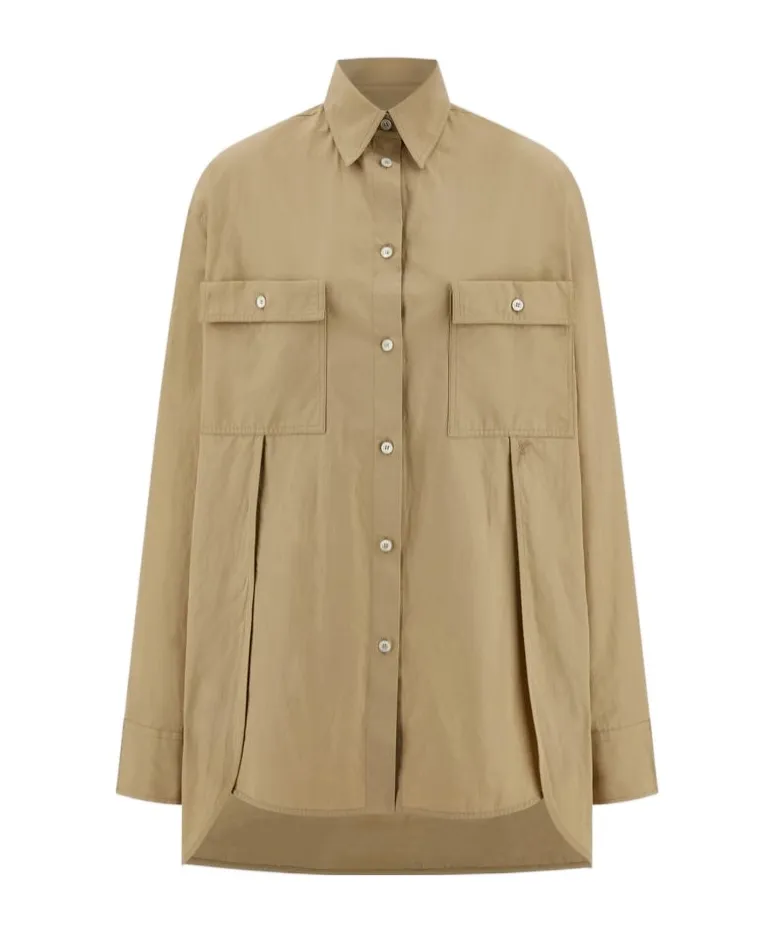 Long-Sleeved Poplin Shirt