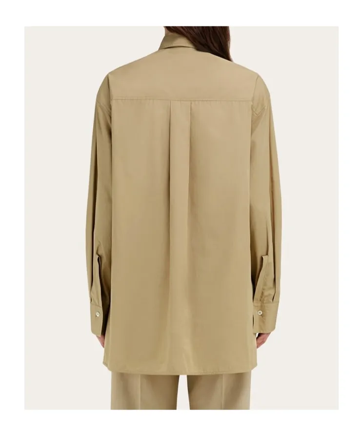 Long-Sleeved Poplin Shirt