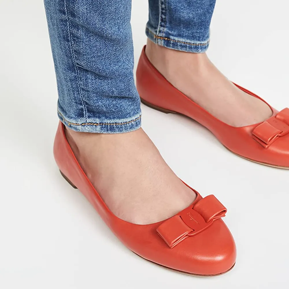 Bow Round Head Ballet Flats
