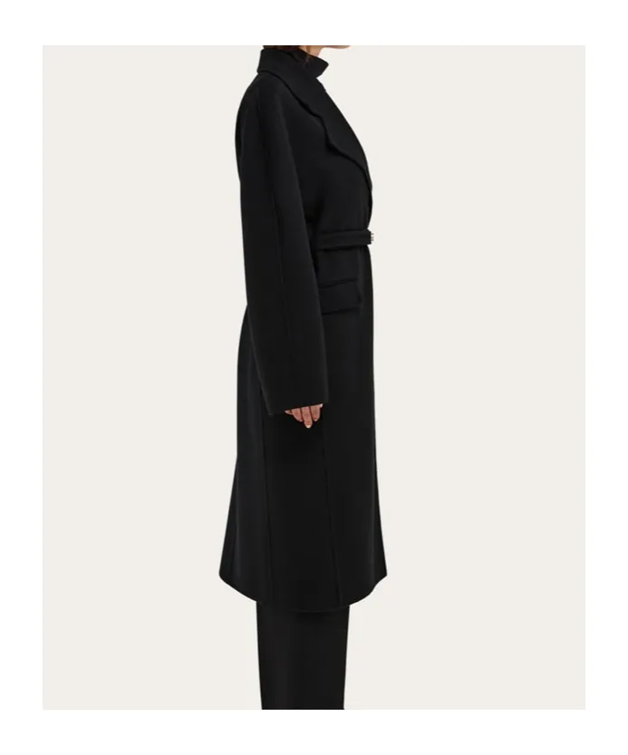 Single-Breasted Belted Coat