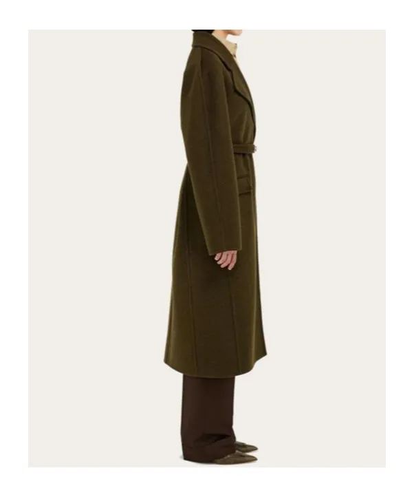 Single-Breasted Belted Coat