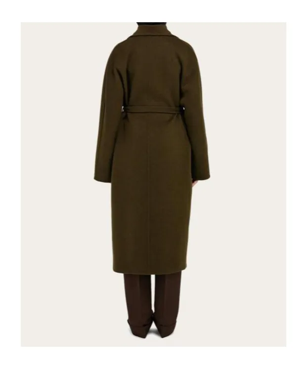 Single-Breasted Belted Coat