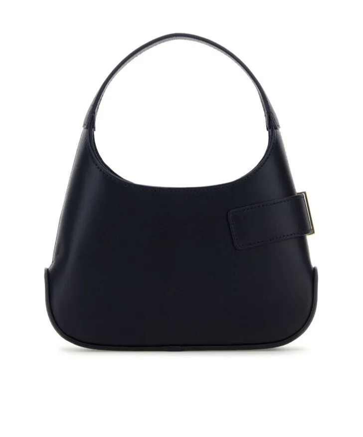 Logo Plaque Gancini Buckled Hobo Bag