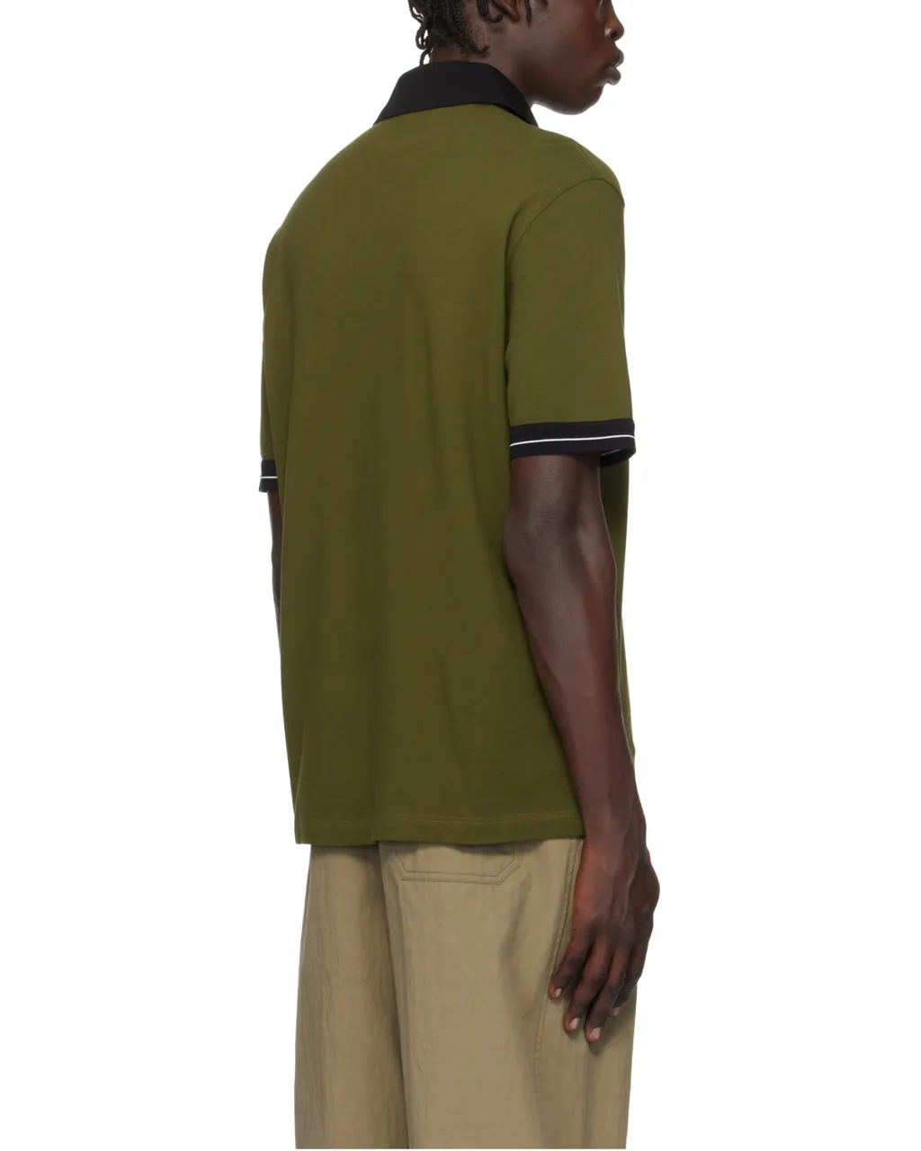 Color Block Detail Polo Shirt