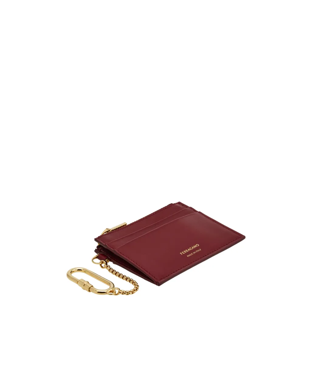 Logo Printed Zipped Cardholder