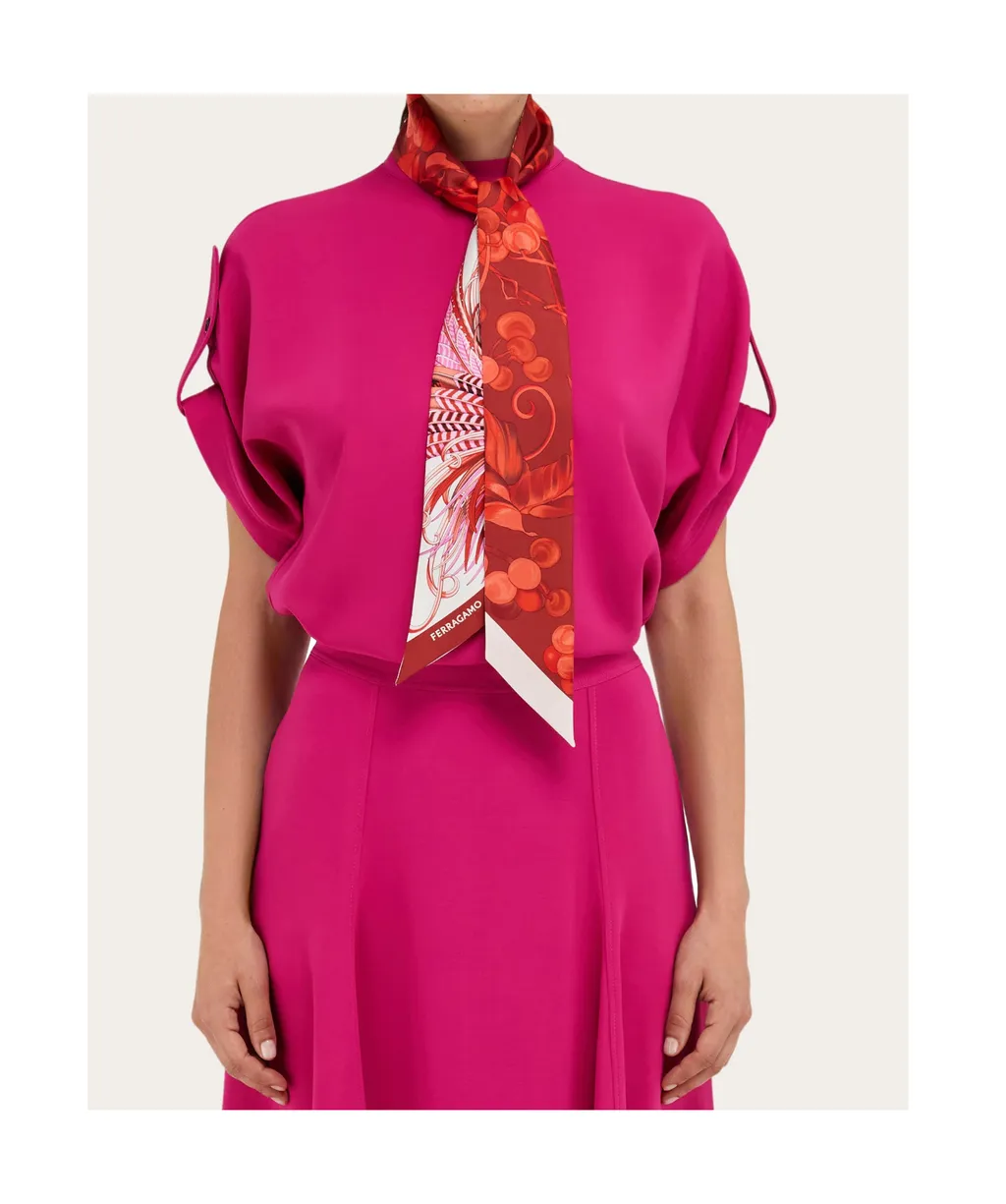 Printed Mini Silk Scarf