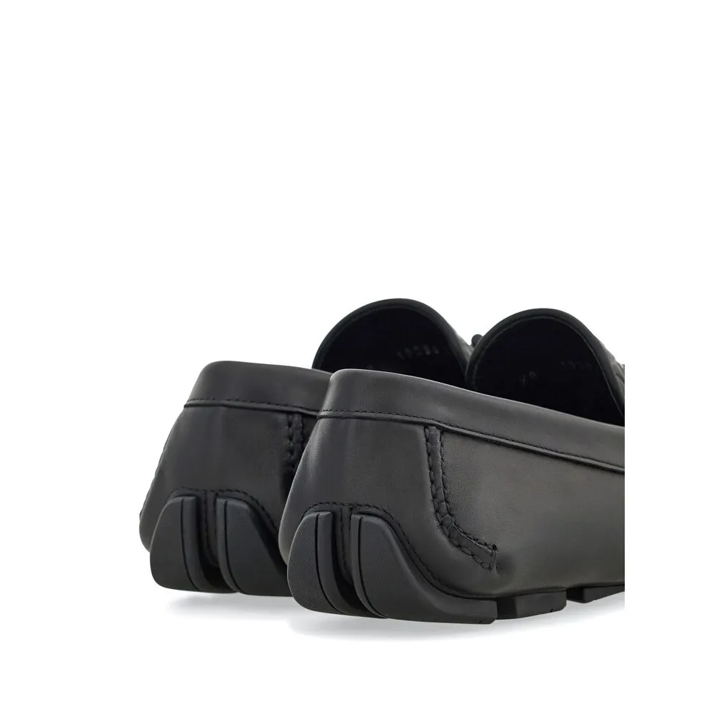Gancini Leather Driving Shoes