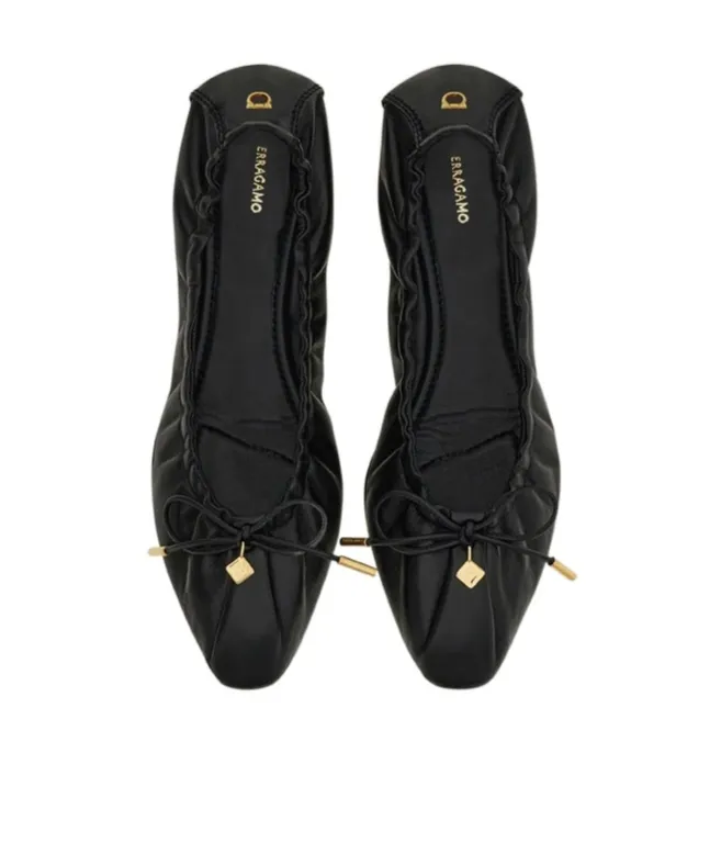 Leather Ballerina Shoes