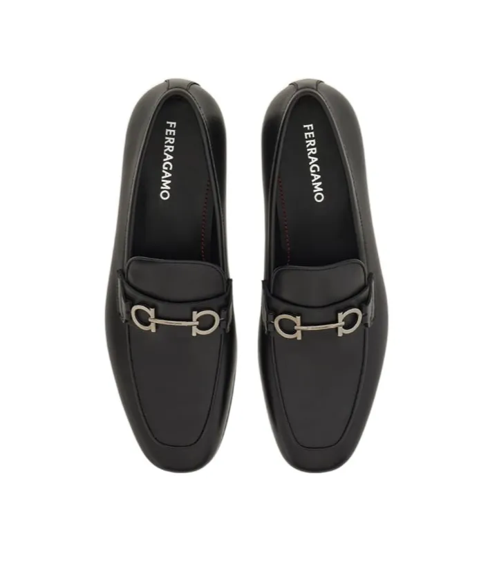 Gancini-Plaque Loafers