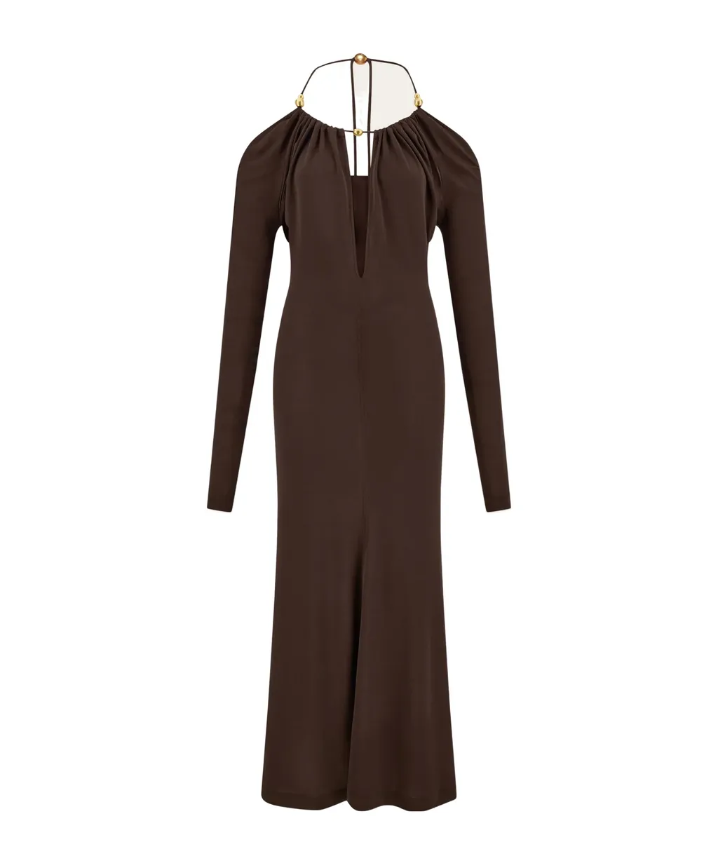 Long Crepe Dress