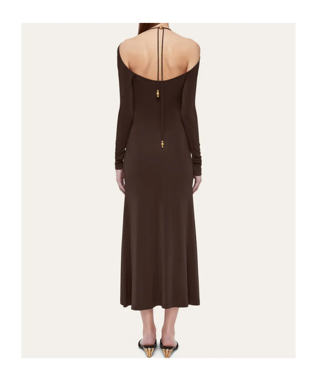 Long Crepe Dress