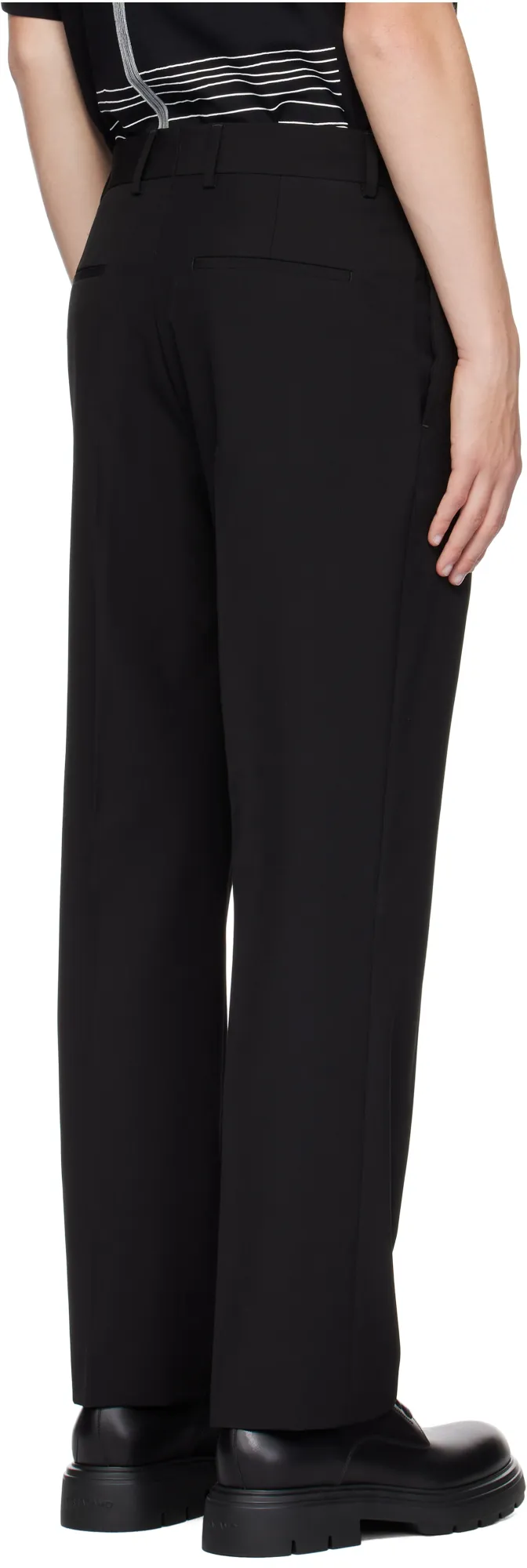 Pleat Detailed Straight Leg Pants