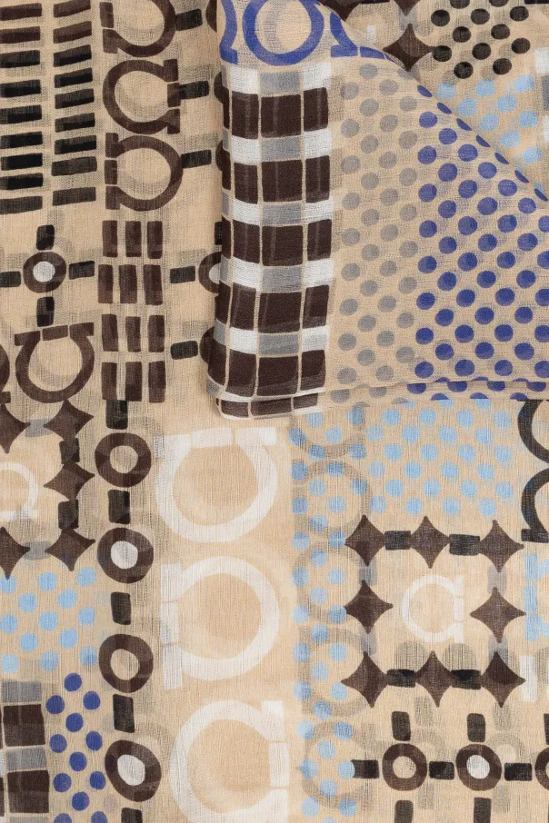 Pattern Silk Scarf