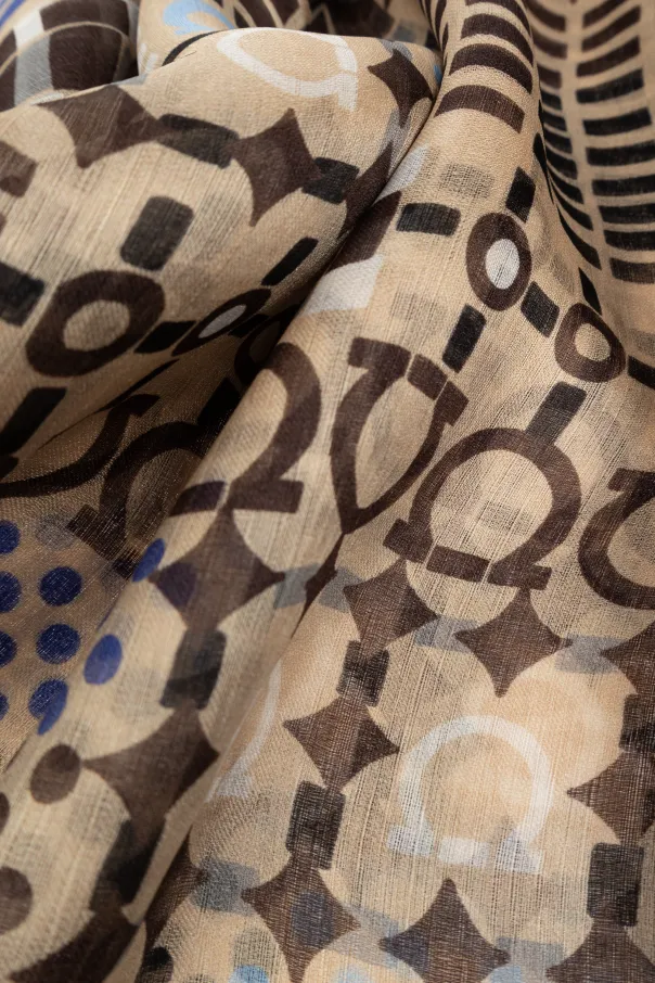 Pattern Silk Scarf