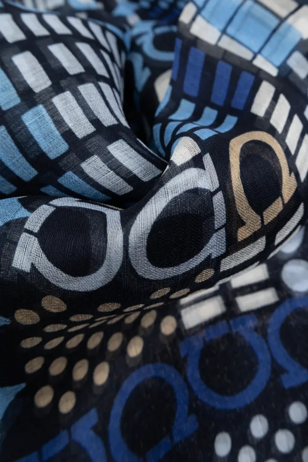 Pattern Silk Scarf