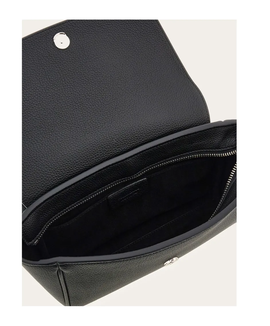 Logo-Printed Foldover-Top Belt Bag