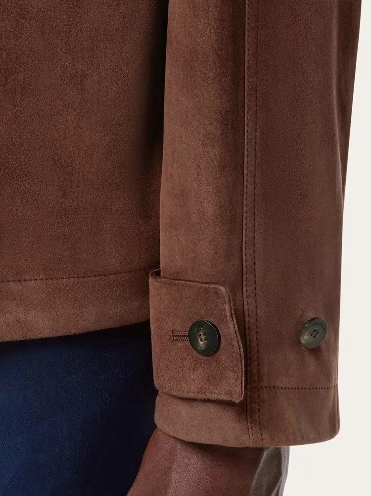 Buttoned Leather Jacket