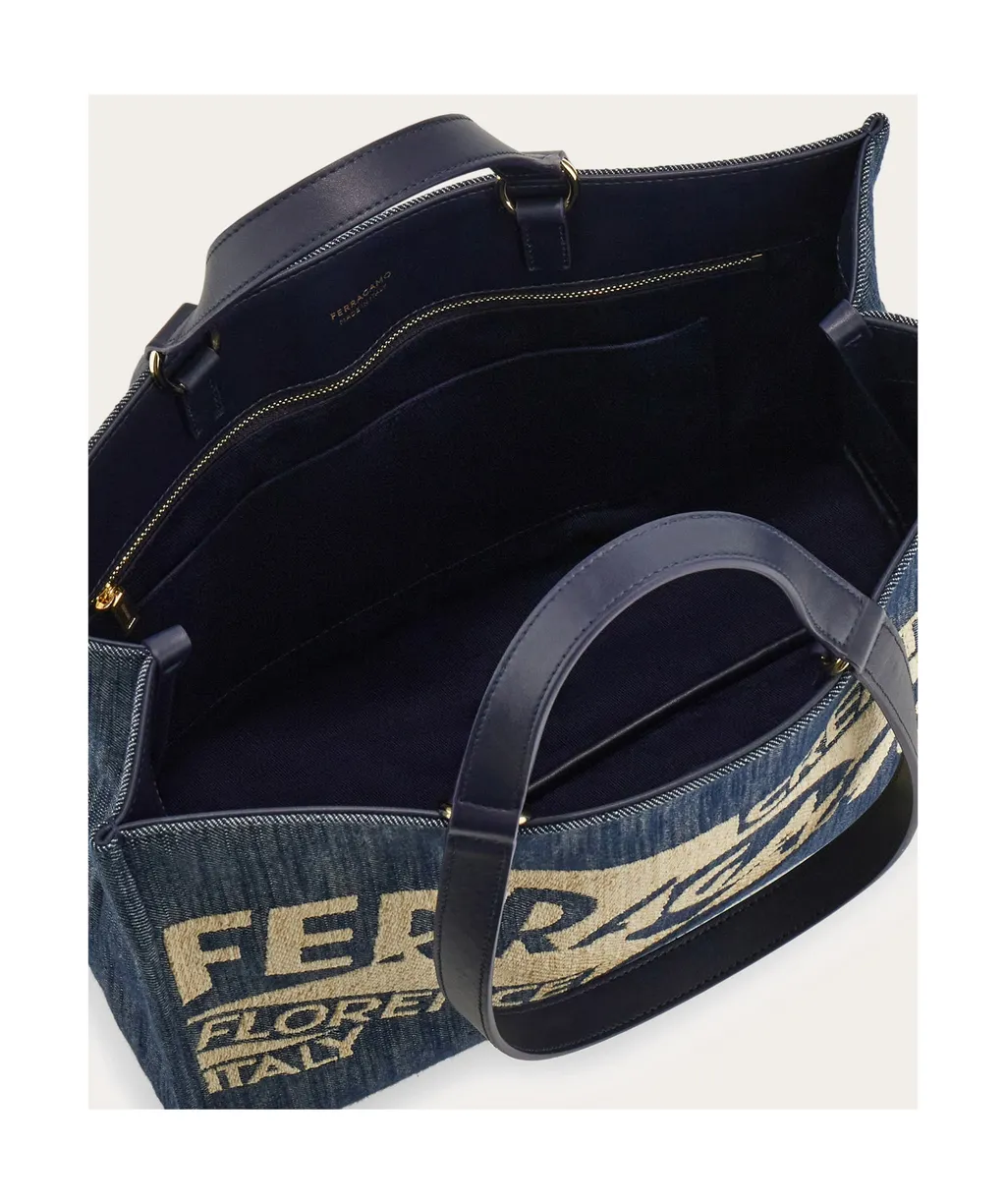 Logo Detailed Medium Tote Bag