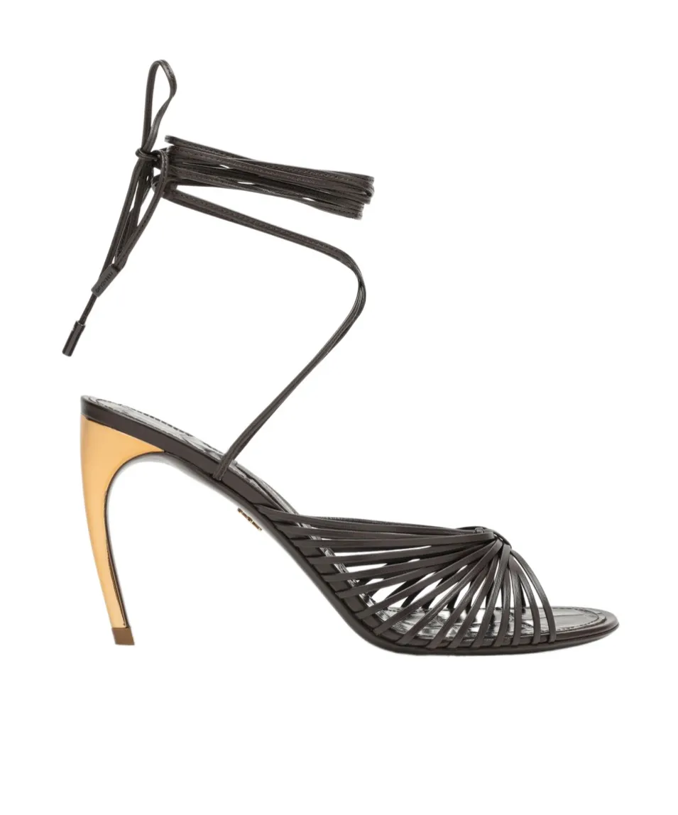 Strap-Up High-Heeled Sandals