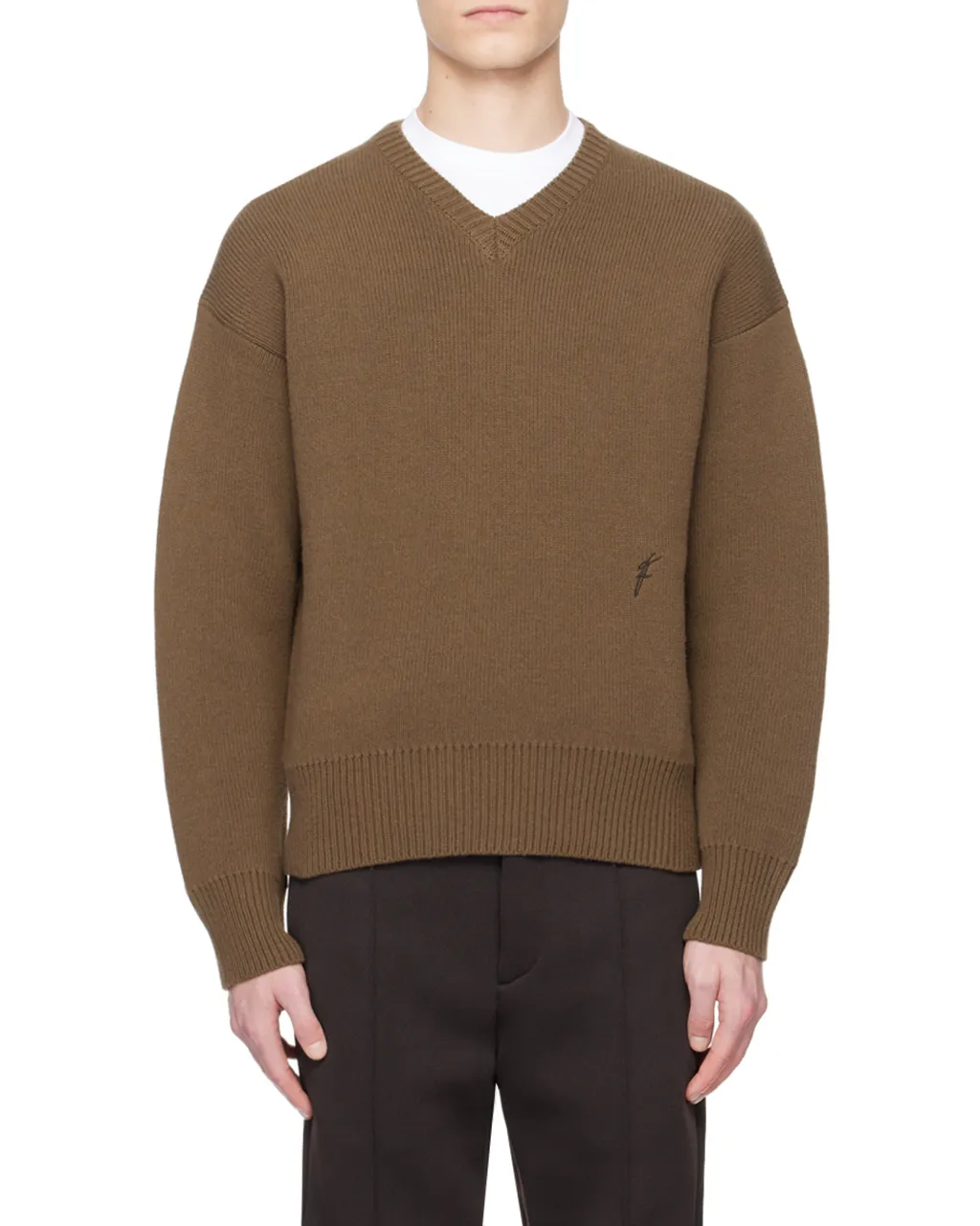 Rib V-Neck Sweater