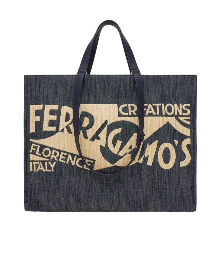 Logo Detailed Large Tote Bag