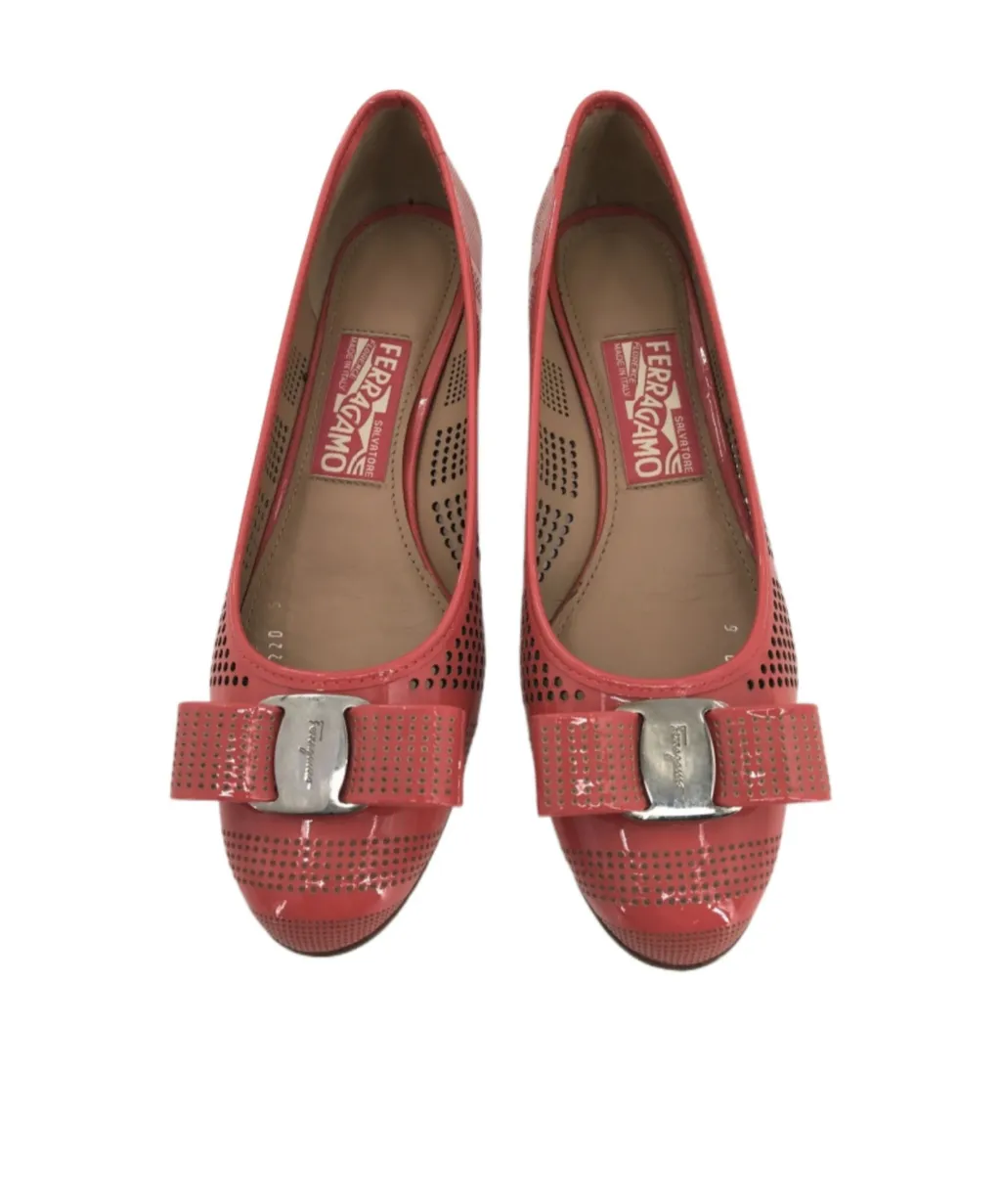 Logo Bow Ballet Flats