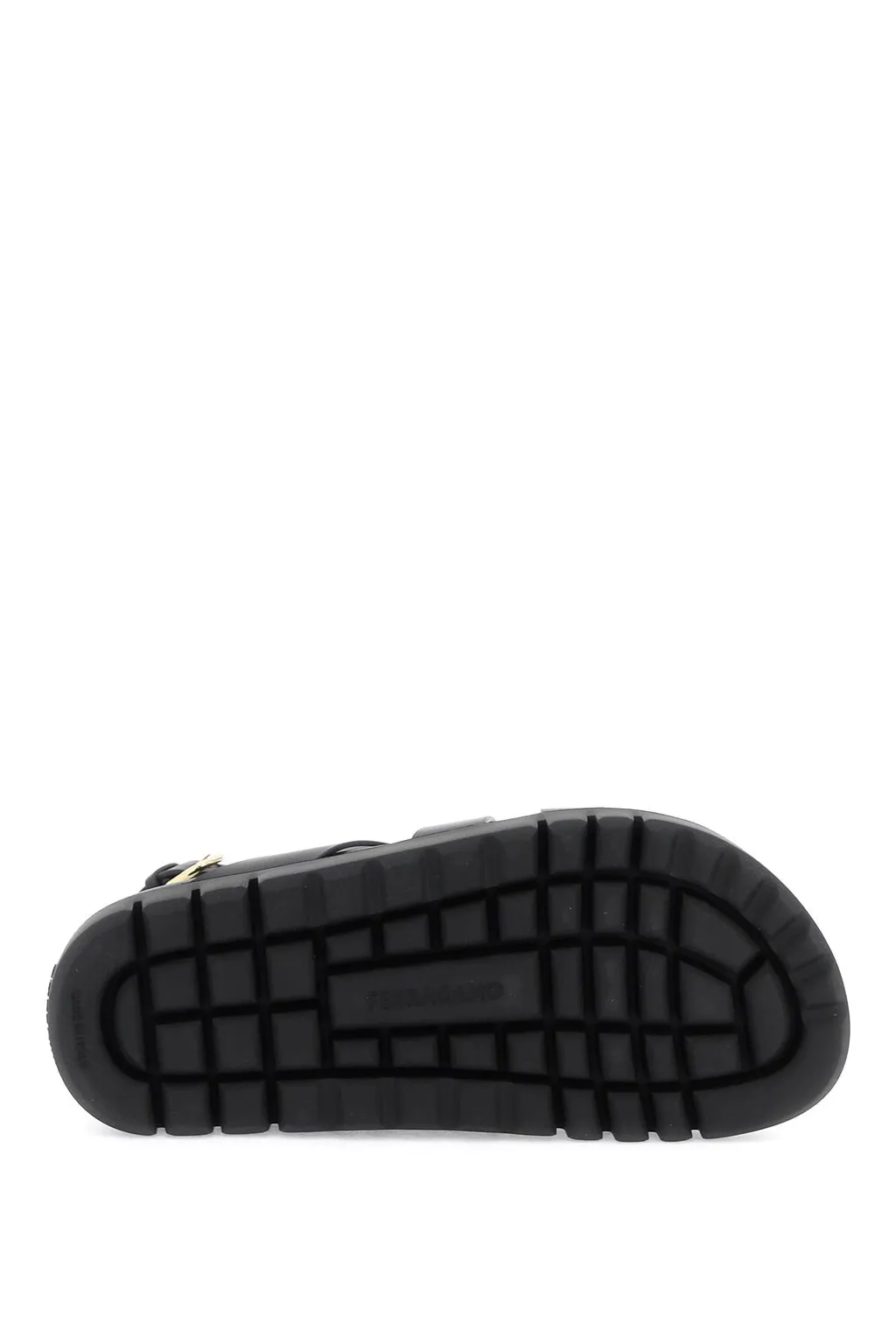 Gancini Ornament Flat Sandals