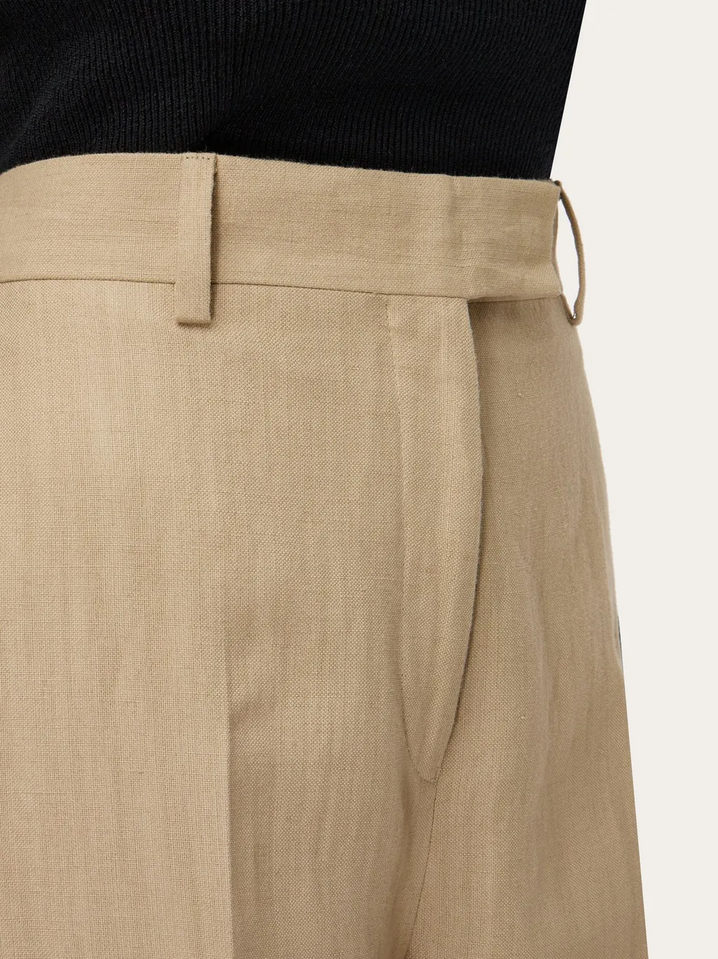 Straight-Leg Tailored Trousers