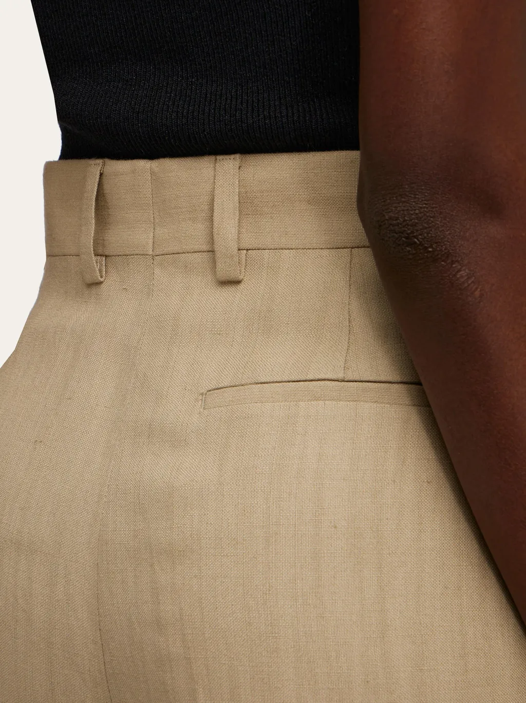 Straight-Leg Tailored Trousers