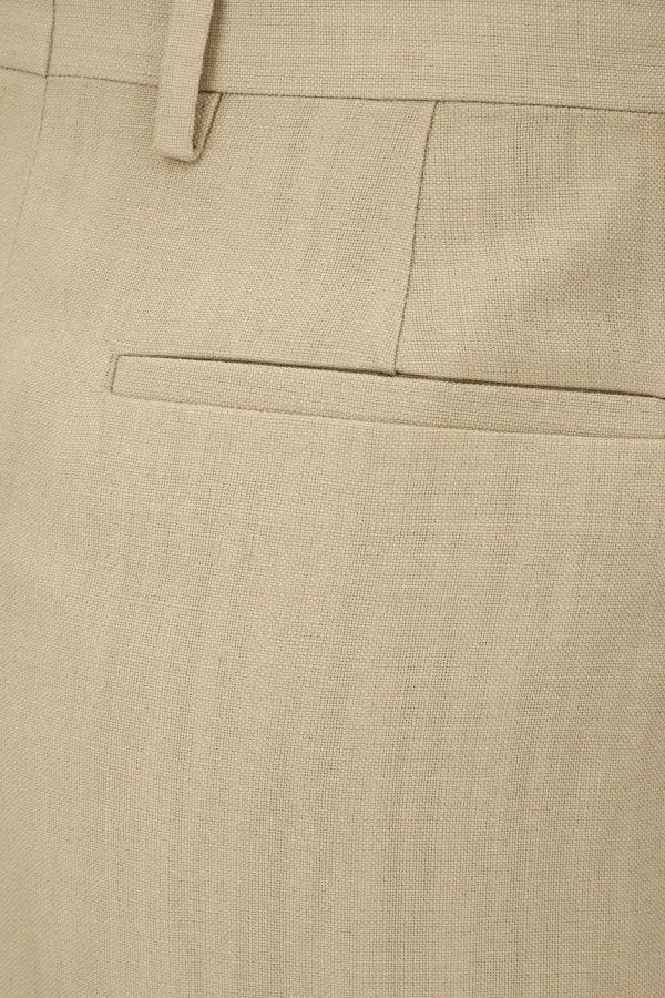 Tailored High-Waist Straight-Leg Trousers