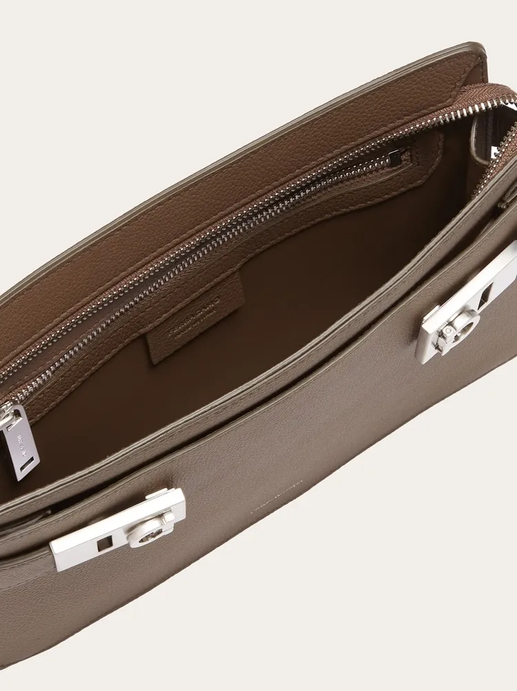Gancini Clasp Handbag